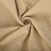 Binmer Men's Pants Solid Color Color String Disherable Cotton Linen Loose Casual Pants