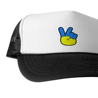 Cafepress - Украински знаме Мир знак Украйна Нати - Уникална шапка на камиони, класическа бейзболна шапка