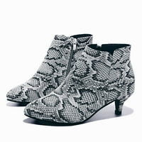 Cuoff Cowgirl Boots Leisure Solid Gradibe Thin Med Toels Къси обувки Каубойски ботуши за жени