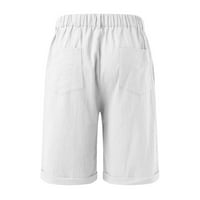 Dyegold Mens памучно бельо къси панталони ежедневни класически годни кратки летни плажни къси панталони еластични талии плюс размер плувни стволове