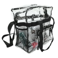 Прозрачна чанта за тота, прозрачна чанта многофункционална за цифрова камера за бутилка с вода черно, сиво
