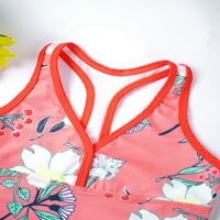 Aislor Kids Girls Tankini Комплекти летни бански бански бански бански с плисирана пола
