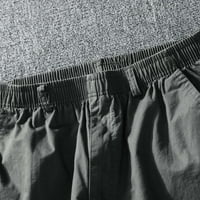 Xinqinghao Lounge Pants Мъжки модни ежедневни много джобни закопчалки с цип от цип мъжки товарни панталони на открито панталони панталони Панталони Панталони Армия Зелено XXXL