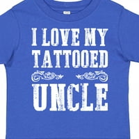 Inktastic обичам татуирания си чичо бял текст подарък за малко дете момиче момиче