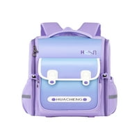 Colisha Kids Bookbag Top Handle Денпак с голям капацитет Лека раница Мулти джобове Пътуване водоустойчива чанта с много защита отразяваща ивица тетрадка Purple-S