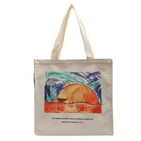 Yyeselk Маслена боя за боядисване на чанта с чанта с едно рамо кръстосано тяло Студентска чанта Модна многофункционална чанта за тота