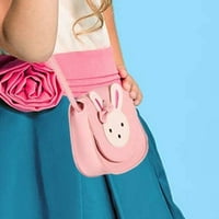 Princess Rabbit Pu Leather Messenger чанта за момичета рамо чанта