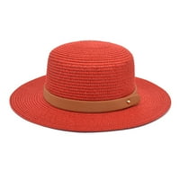 Шапки за мъже жени възрастни унизинг ретро западен каубой езда шапка Кожен кожен колан широка шапка слама шапка летни шапки за жени