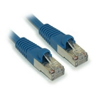 2 фута Cat5e Закрит Ethernet RJ Patch Cable, Stranding, безкраен зареждан, синьо