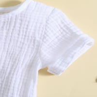 Wybzd Toddler Baby Boy Girl Summer Clothes Cotton Linen Short Leste Tows Tops Shorts тоалети