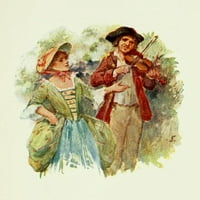 Двойка стари балади с печат на цигулка на цигулка от Джон Ейър