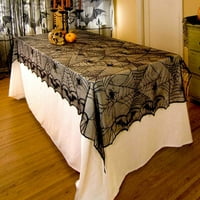 Taize Table Cloth забавна преносима дантела за Хелоуин паяк уеб модел вечеря обшивка на бегач на вратата на вратата за фестивал