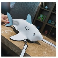Gakvov Women Creative Shark Женска чанта Симулация сладка чанта за карикатура на животни рамо