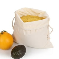 Wendunide Home Textiles Condstring памучен памучен чанта супермаркет хляб плодове и зеленчукова чанта за пазаруване m