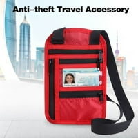 Wirlsweal ID чанта за съхранение Скрит път за пътуване Идентификационен номер за съхранение Водоустойчива торбичка за врата за пътуване RFID блокиране