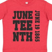 Inktastic Juneeth 19 юни, подаръчно момче за дете или Thddler Girl тениска