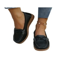 Ritualay Women Comfort затворени пръсти плоски обувки Носете устойчиви ниски топ мокасини пътувания апартаменти
