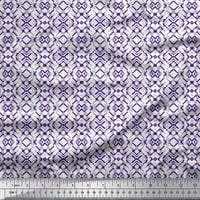 Soimoi Satin Silk Fabric Geometric Shirting отпечатъци от тъкани по двор широк