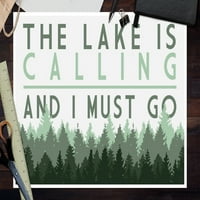 Езерото се обажда и трябва да отида, борови дървета