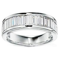 Eternity Baguettes годишнина сватбена лента пръстен за жени джинджифил Lyne Collection