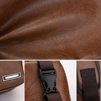 Кръстосана раница на Fuladture-Men, джоб на гърдите с USB порт за зареждане, използван за къмпинг, колоездене, пътуване