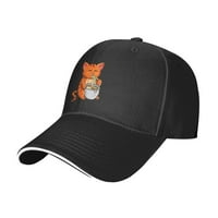 Кавай аниме котешки бейзболни шапки за жени регулируеми NV защита слънчеви шапки за мъже